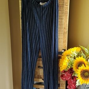 Chico's Navy striped Traveler's pants, Size 3